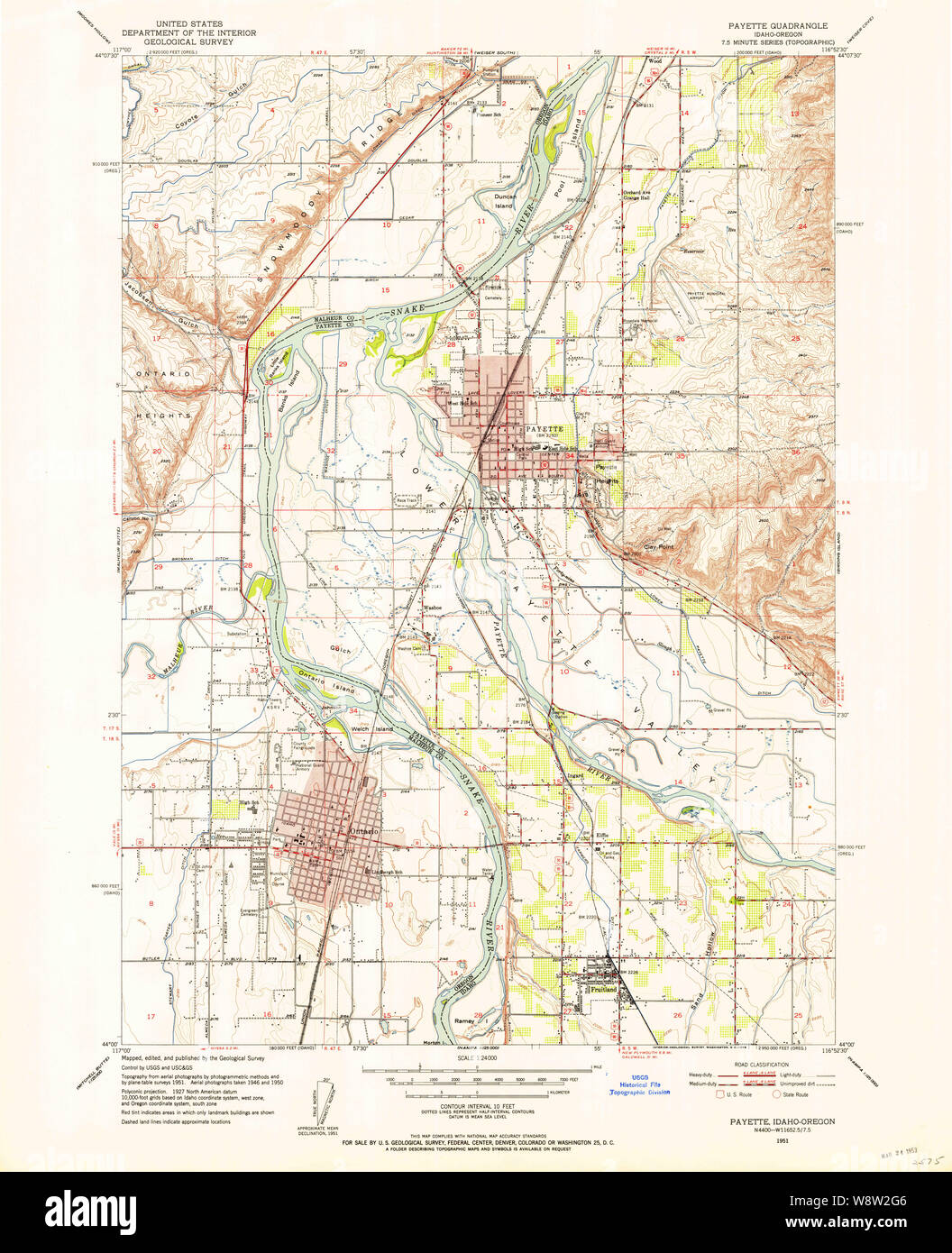 Map of payette hires stock photography and images Alamy