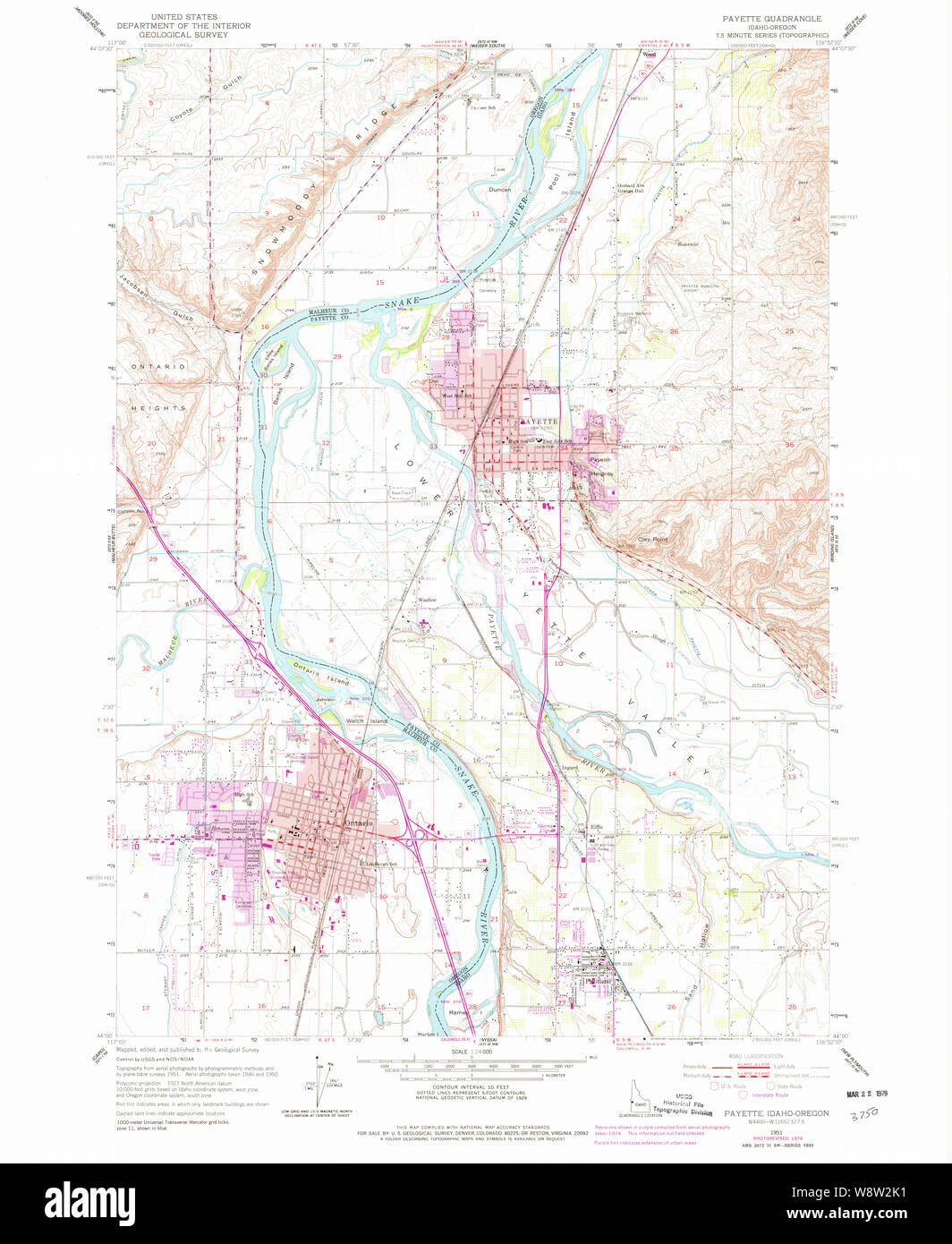 Map of payette hires stock photography and images Alamy