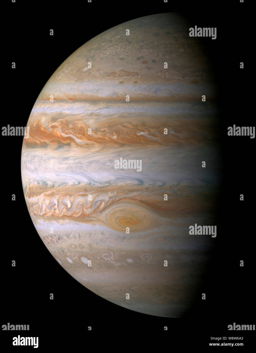 Portrait of Jupiter from Cassini Stock Photo