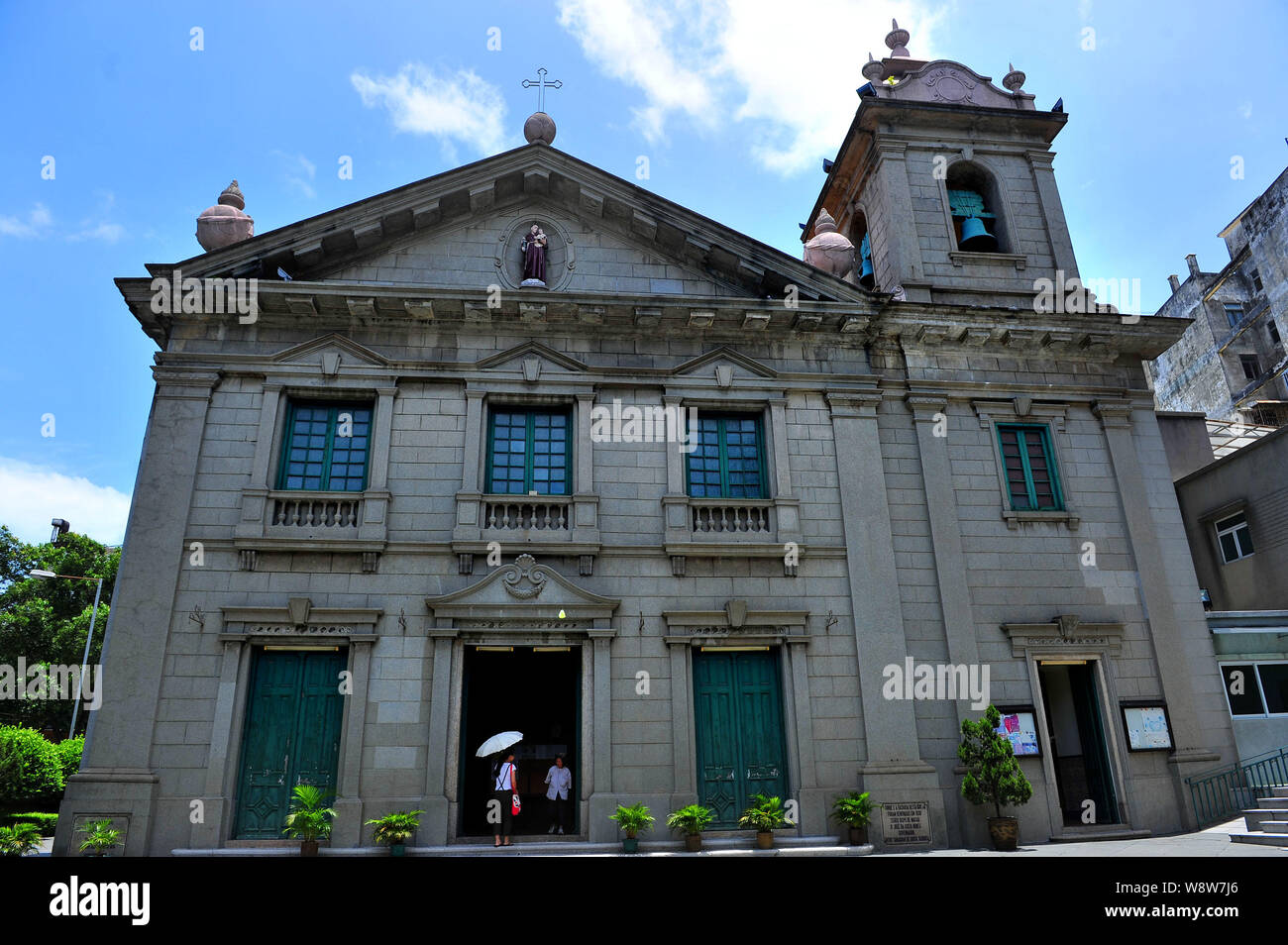 View of St. Anthonys Church of Historic Centre of Macau in Macau, China, 29 July 2011. Stock Photo