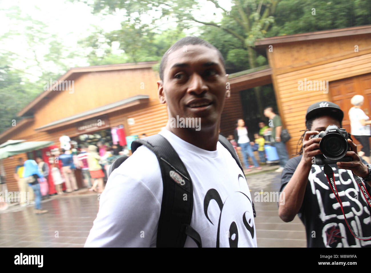 American basketball player Metta World Peace (Ron Artest), who is in