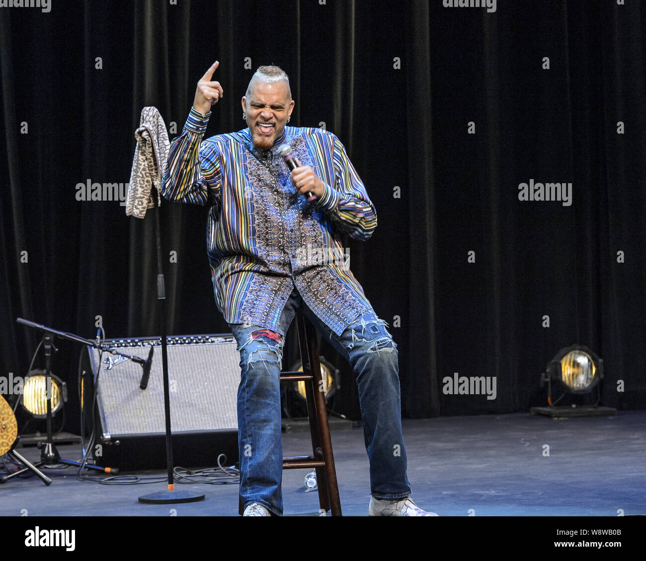 August 10, 2019, South Orange, New Jersey, U.S: SINBAD played a sold ...