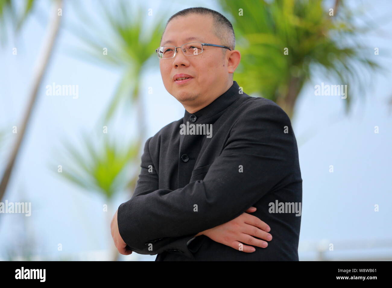 Chinese director Wang Chao poses at a photocall for his movie, Fantasia, during the 67th Cannes Film Festival in Cannes, France, 21 May 2014. Stock Photo