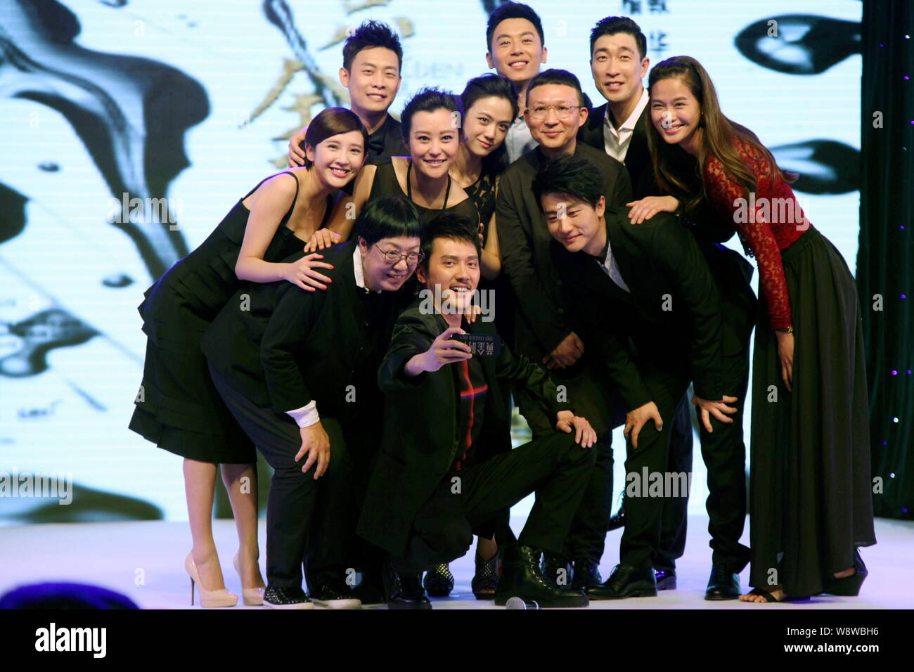 Hong Kong director Ann Hui OnWah, front left, and the main cast