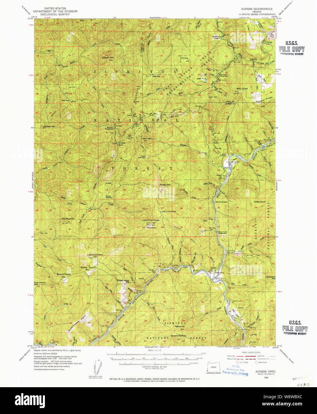 Map of agness hires stock photography and images Alamy