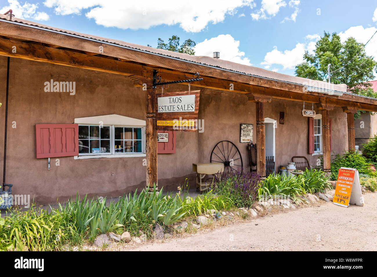 Ranchos de Taos, USA June 19, 2019 Famous St Francic Plaza in New