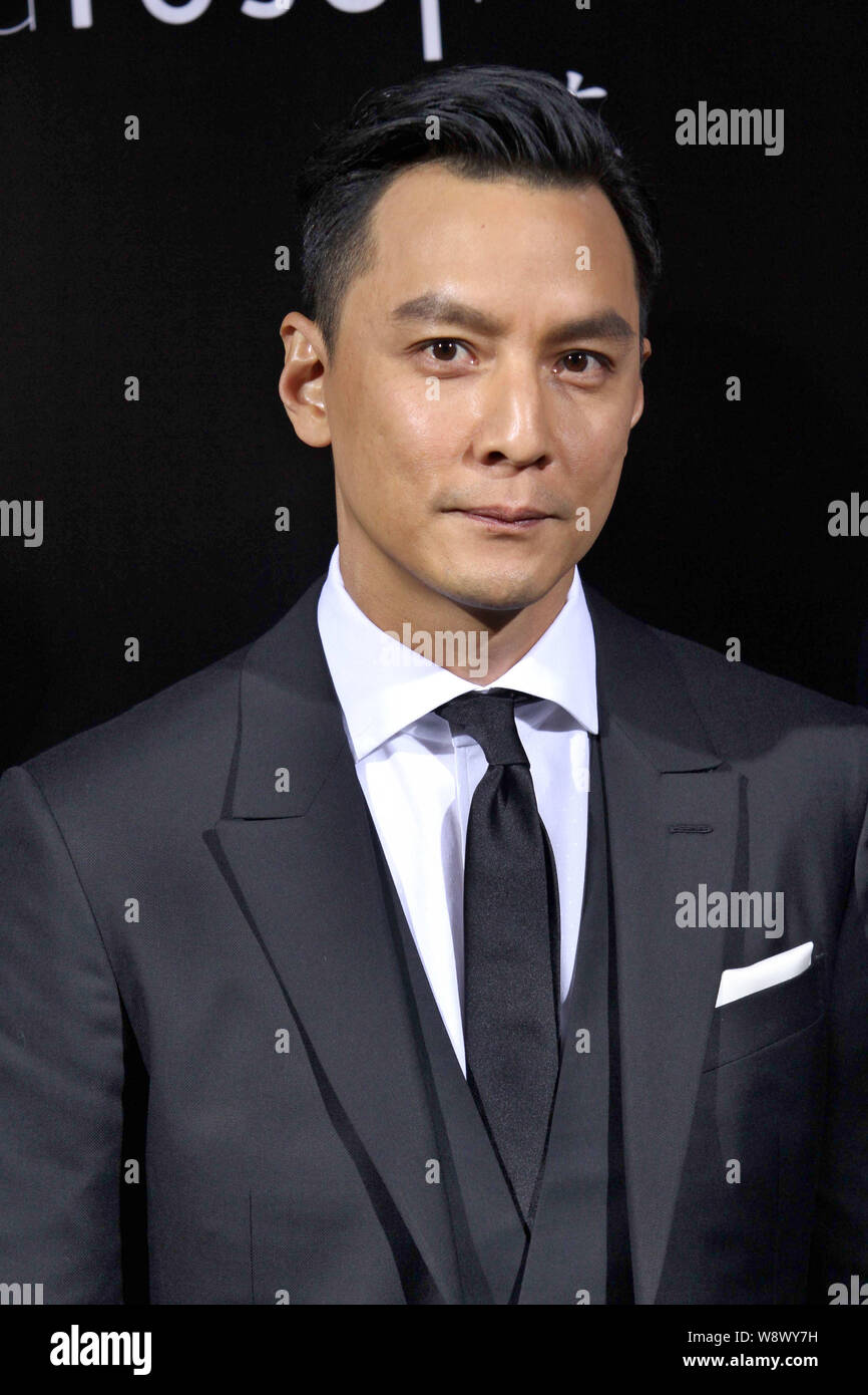 Hong Kong actor Daniel Wu poses during the premiere of his new micro movie, A Rose Reborn, in Shanghai, China, 22 October 2014. Stock Photo