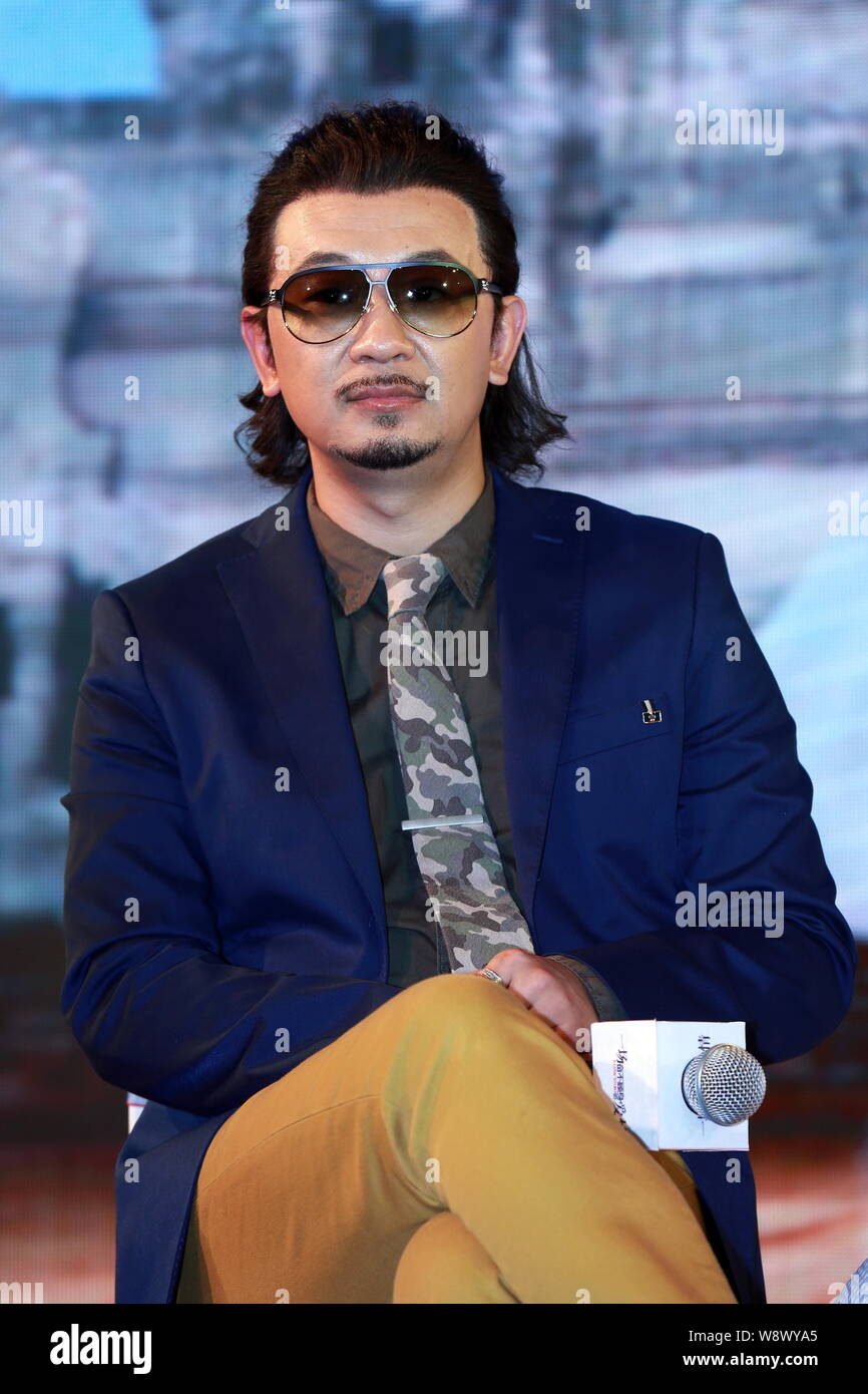 --FILE--Chinese actor Huang Haibo poses during a press conference for ...