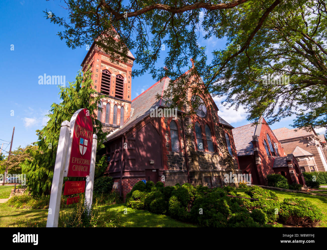 Christ Episcopal Church on Central Avenue, erected in May, 1870 and