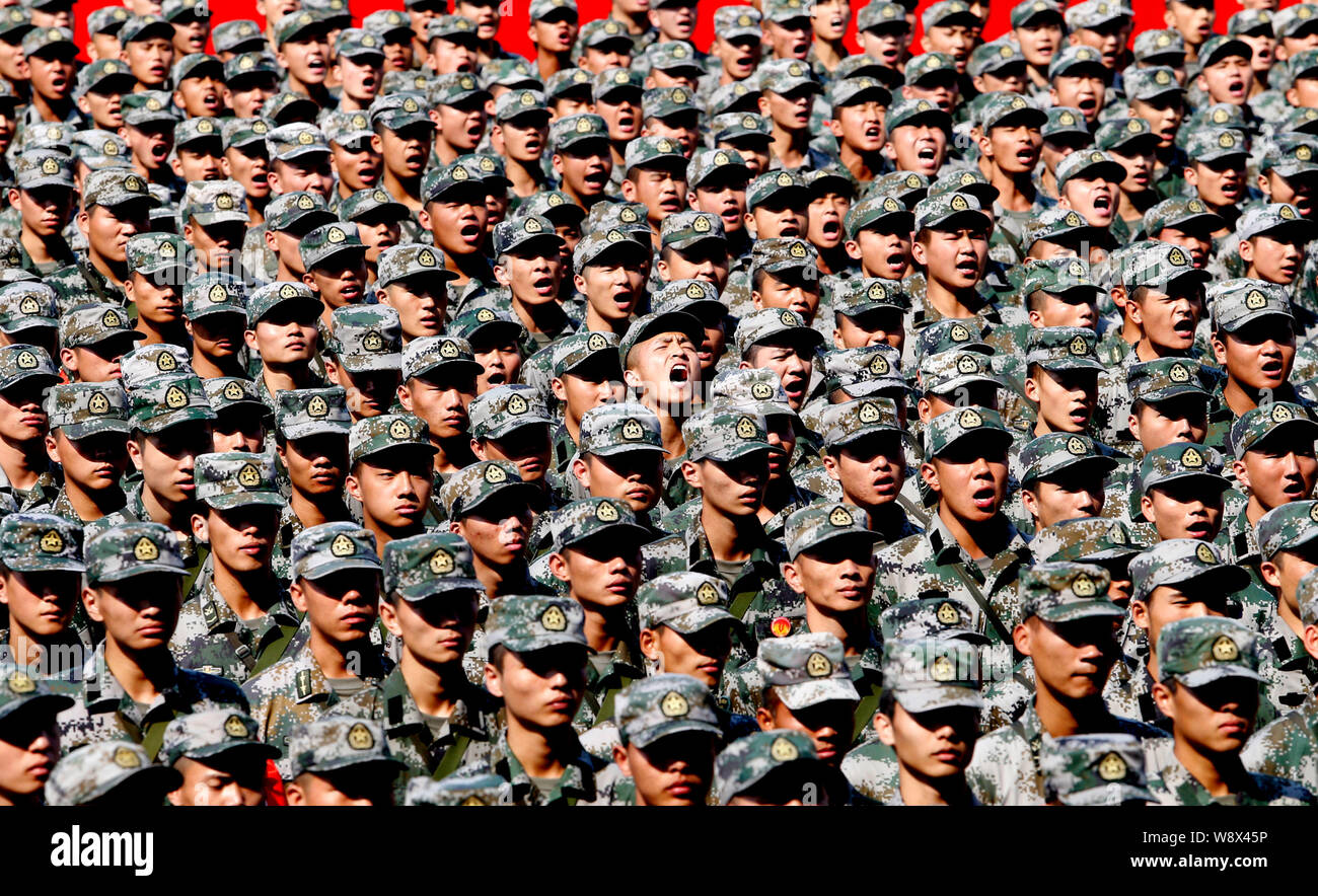 Chinese peoples liberation army navy air force hi-res stock photography ...