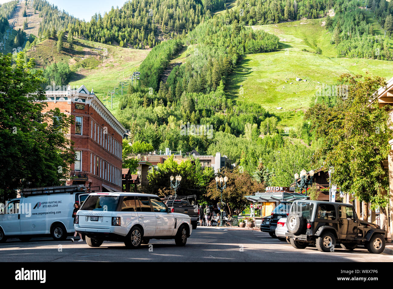 Colorado aspen main street hires stock photography and images Alamy
