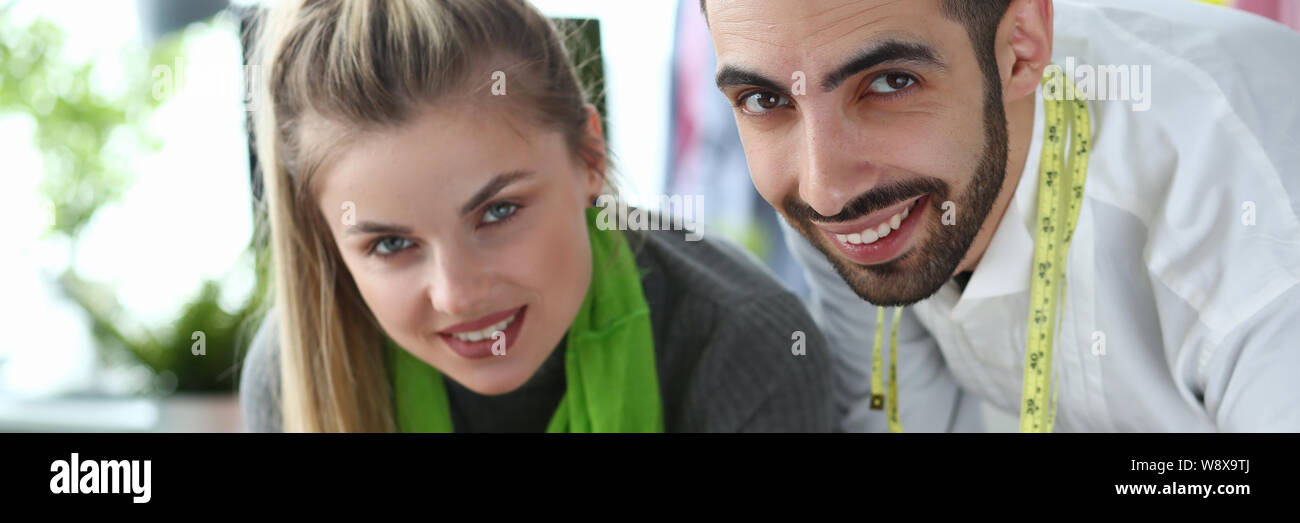 Gadget Technology in Sewing Tailoring Concept Stock Photo