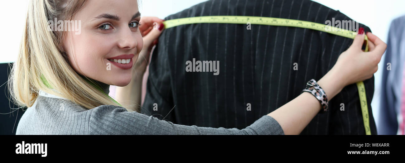 Classy Clothes Design Tailor Craftsmanship Concept Stock Photo