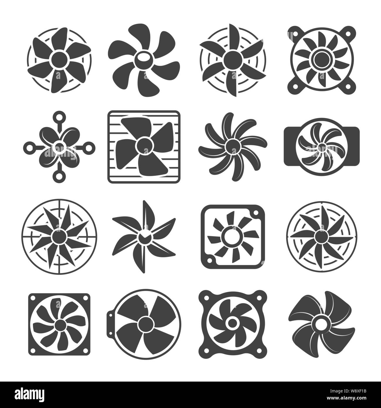 Cooling fan icons Stock Vector Image & Art Alamy