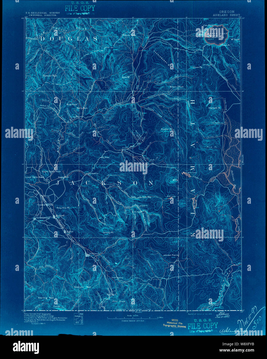 Map of ashland oregon hires stock photography and images Alamy