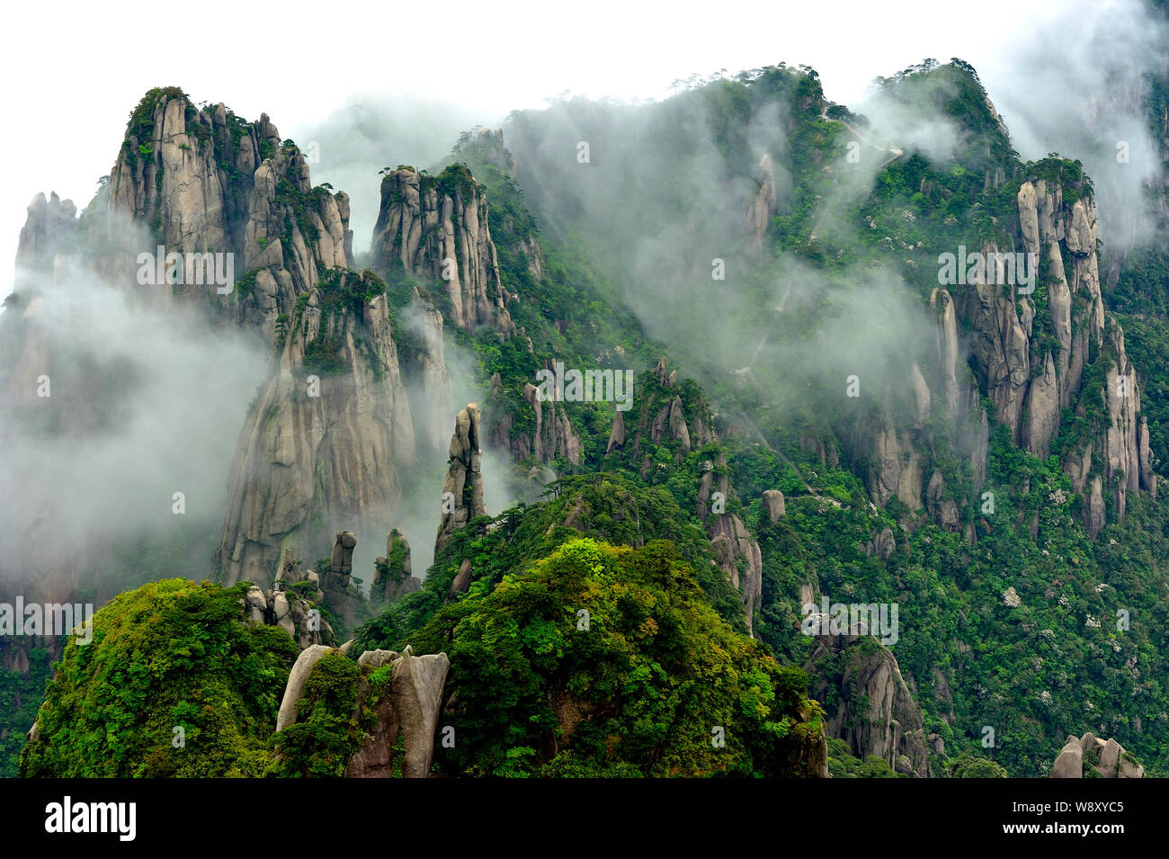 Landscape of Sea of Clouds of Mount Sanqingshan National Park in Shangrao  city, east Chinas Jiangxi province, 1 June 2012 Stock Photo - Alamy