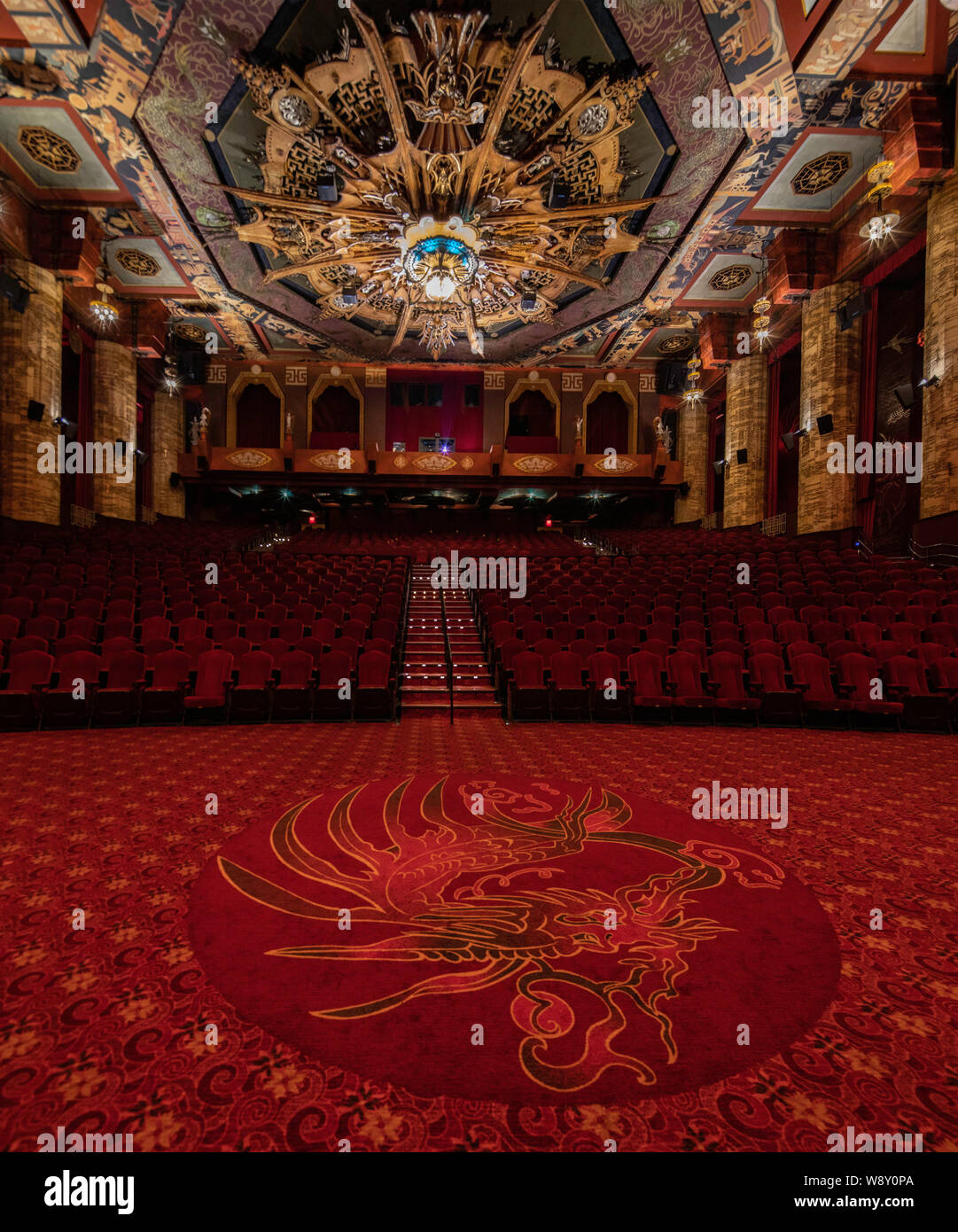 Interior of Chinese Theater, Hollywood Stock Photo