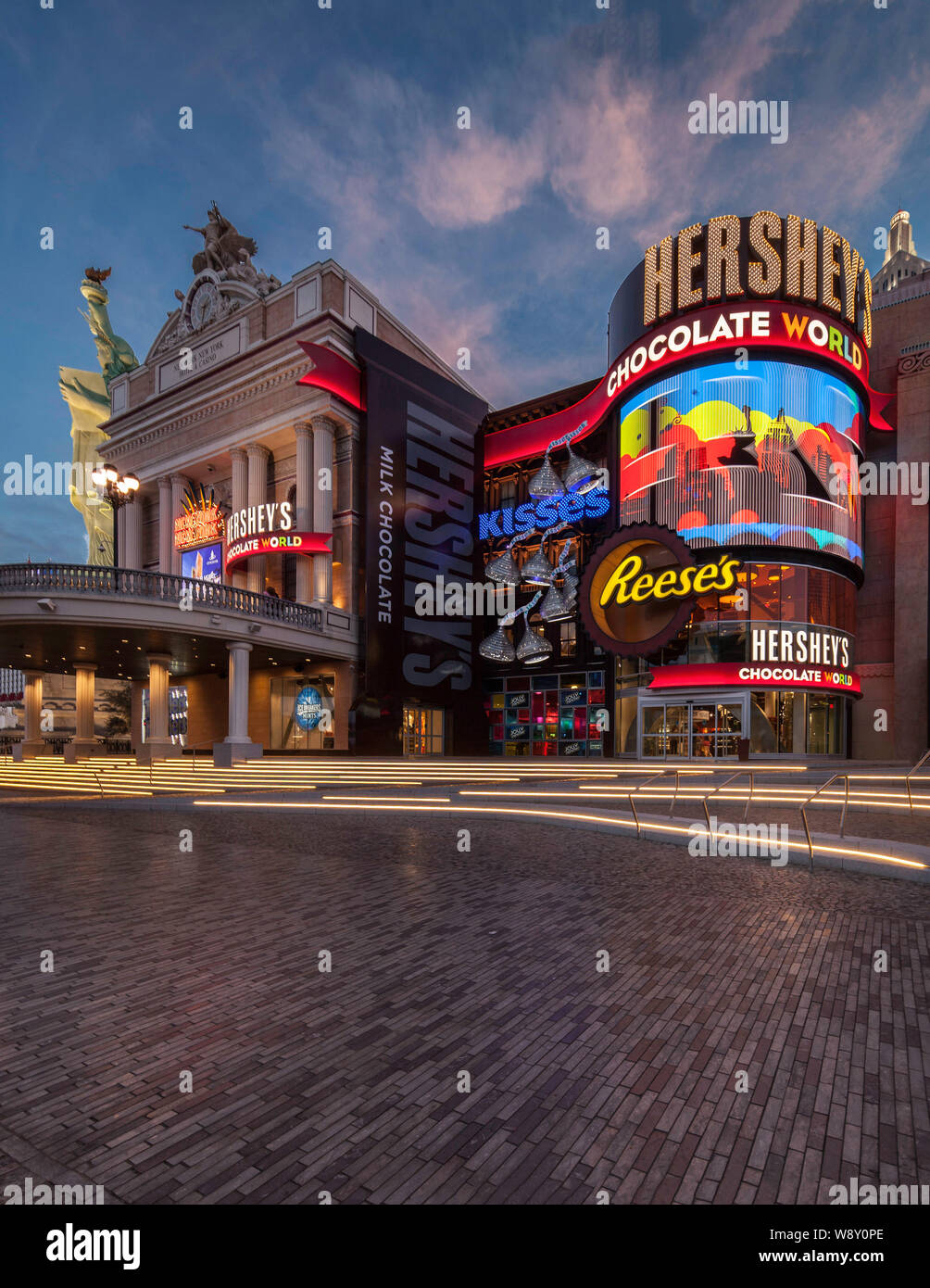 Hershey's Chocolate World Store on the Las Vegas Strip Stock Photo
