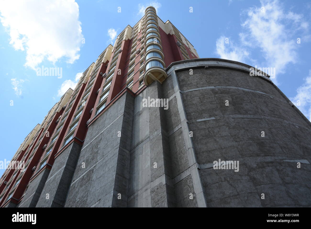 View Of The High Rise Residential Apartment Building Of