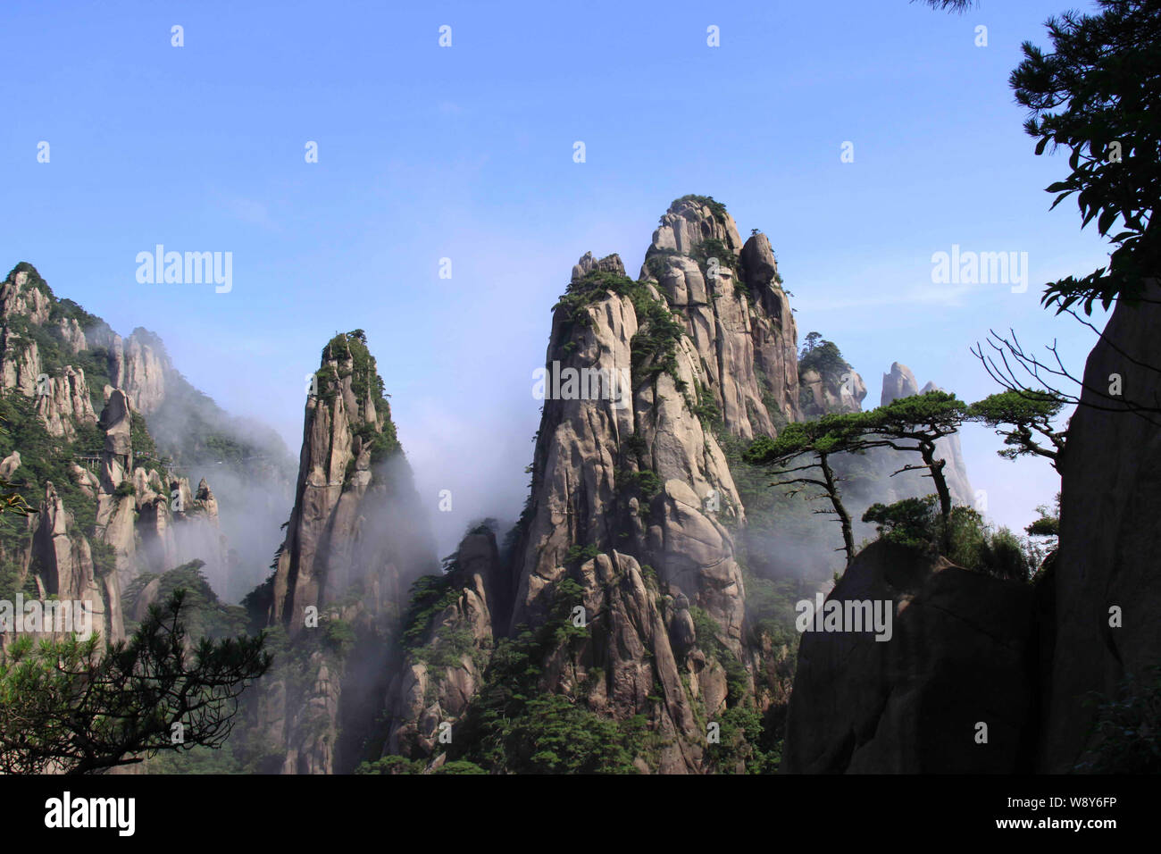Landscape of Mount Sanqingshan National Park in Shangrao city, east Chinas  Jiangxi province, 25 July 2010 Stock Photo - Alamy