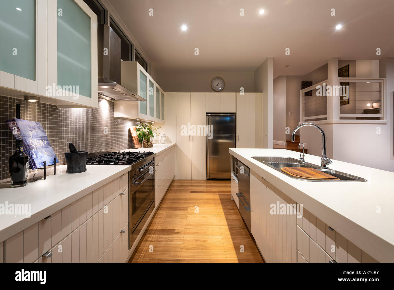 Luxury Domestic Home Residential Kitchen With Granite Bench Tops