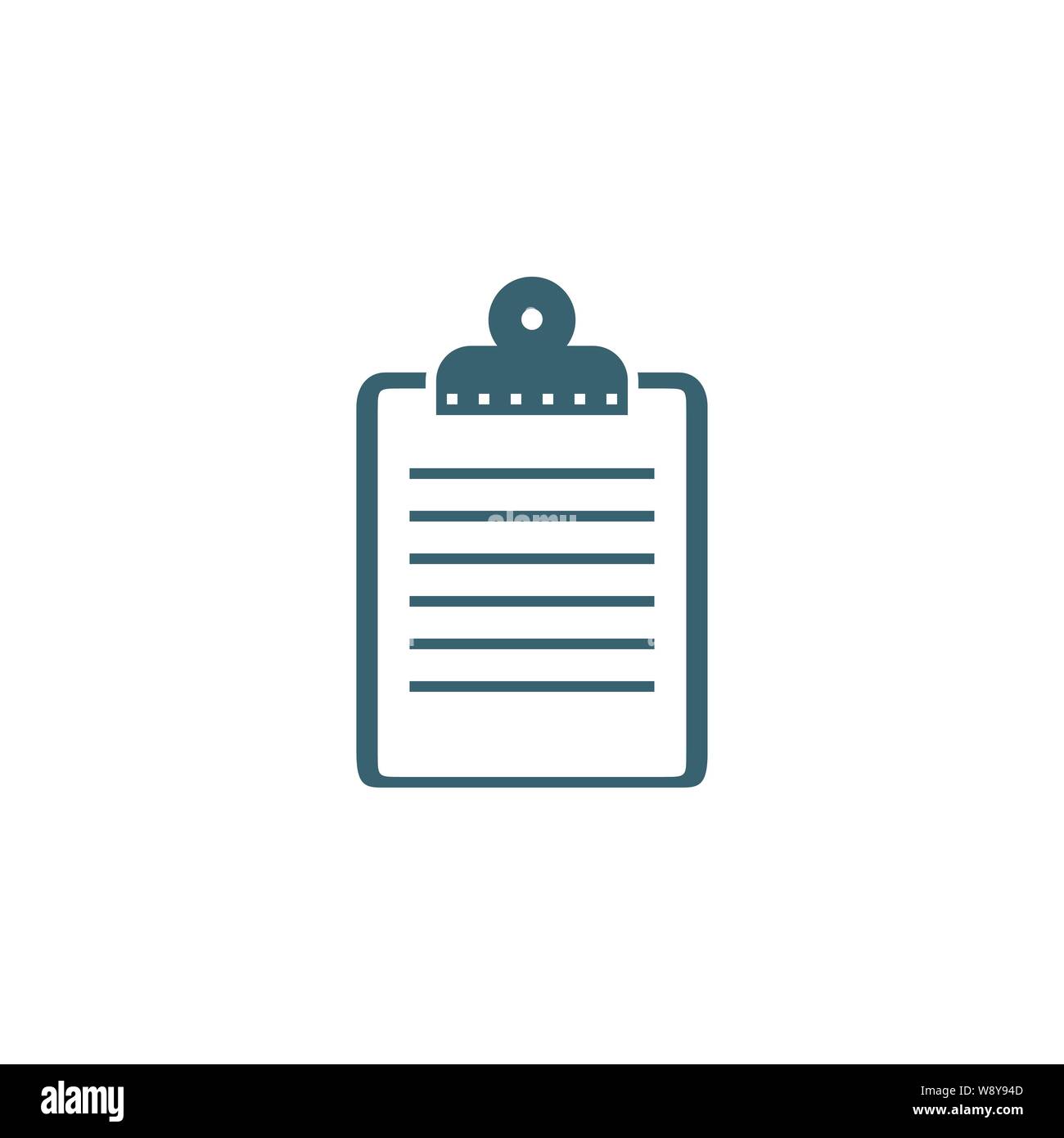 Clipboard related vector glyph icon. Stock Vector