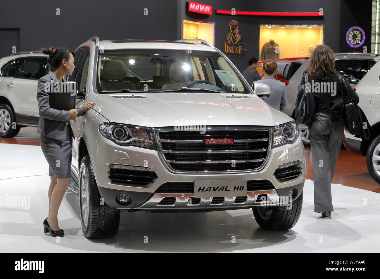  FILE Visitors Look At Haval SUVs Of Great Wall Motor During The 11th 