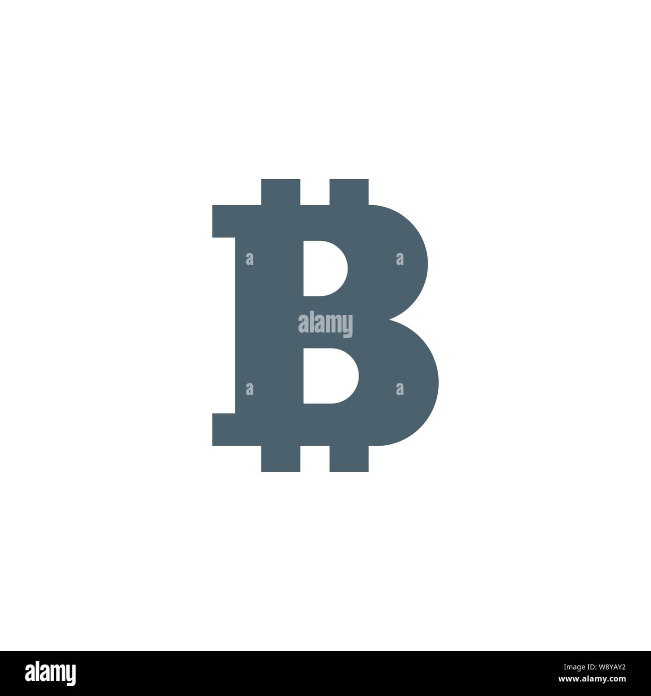 Bitcoin related vector glyph icon. Stock Vector