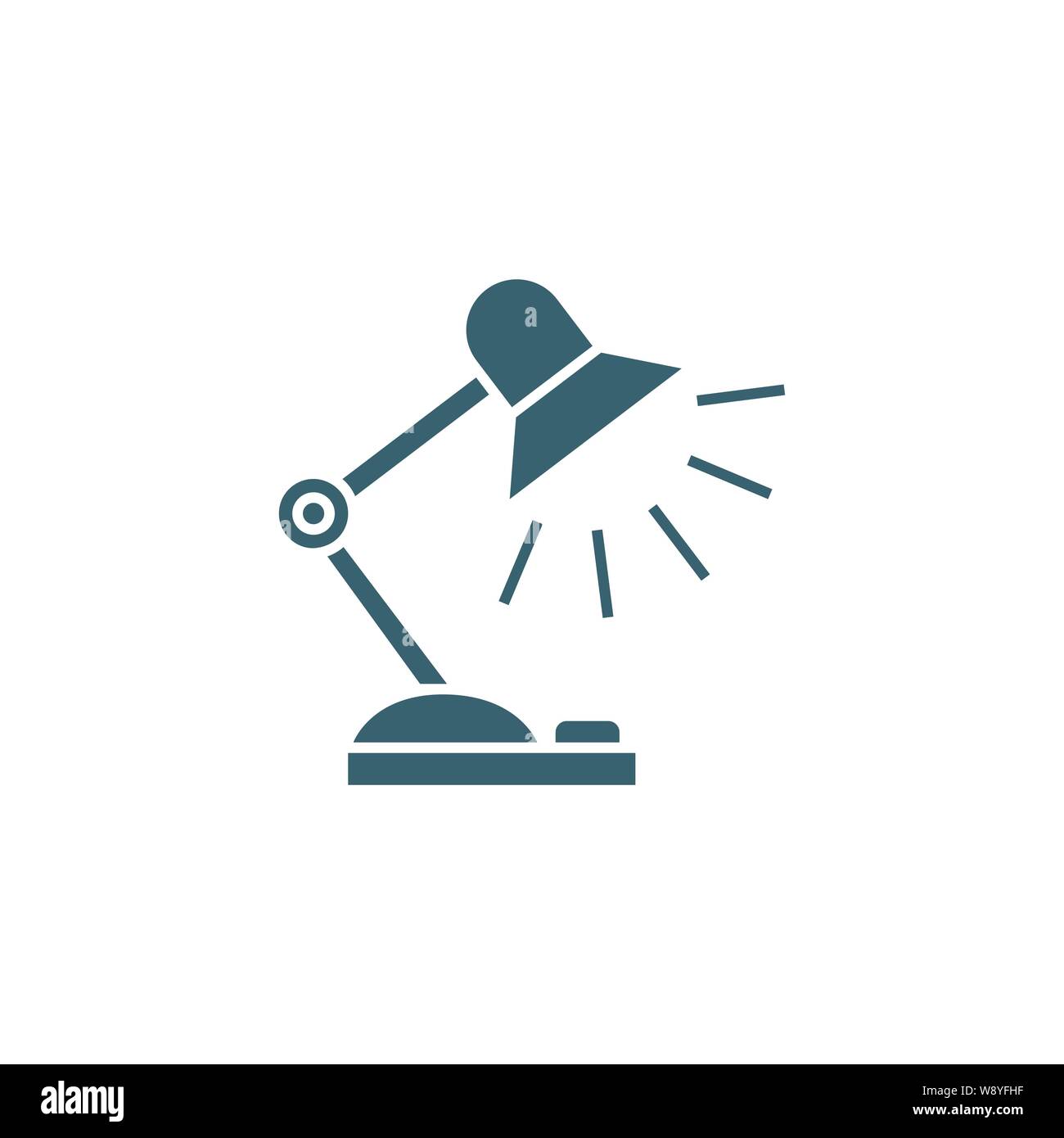 Reading-lamp related vector glyph icon Stock Vector Image & Art - Alamy