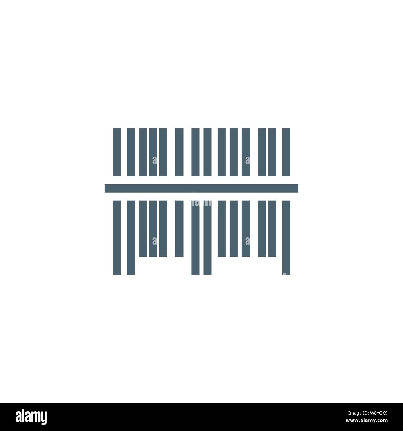 Bar Code related vector glyph icon. Stock Vector