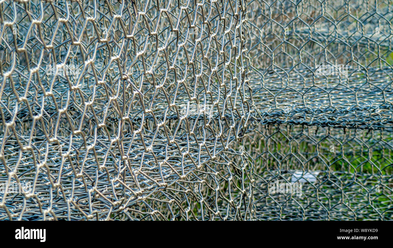 gabion : metal caged that filled with rocks or concretes for use in ...