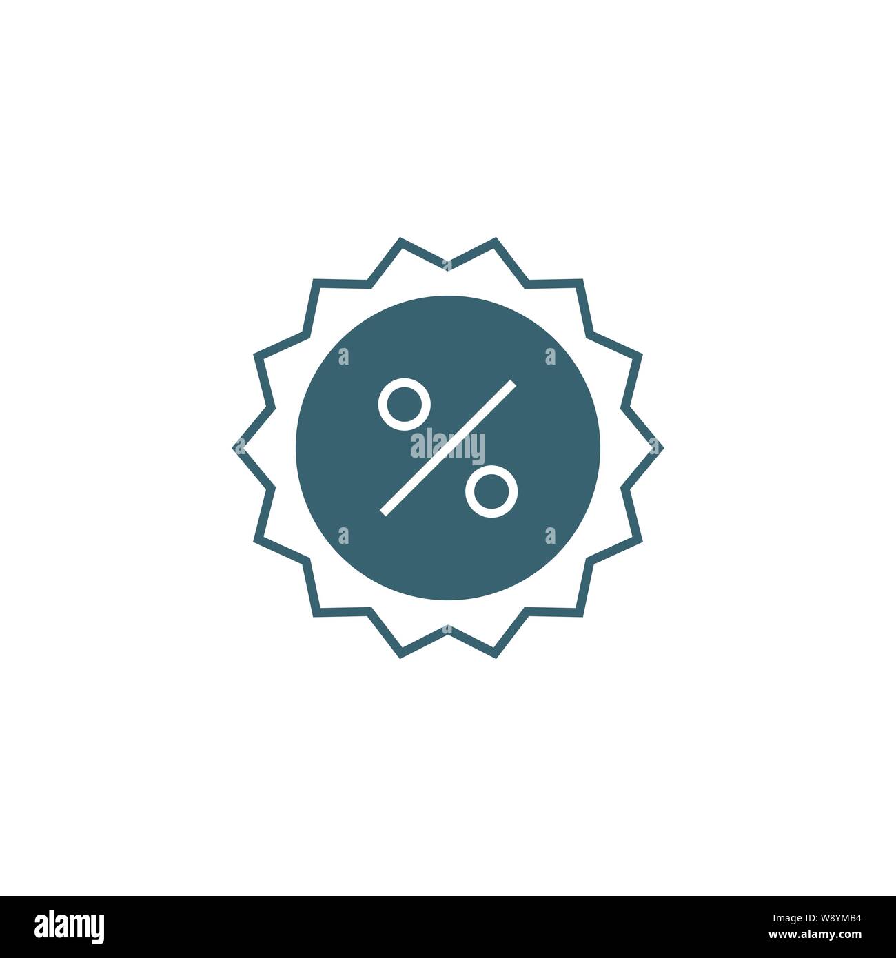 Percent Badge related vector glyph icon Stock Vector Image & Art - Alamy