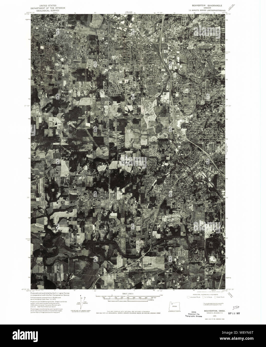 Beaverton map hires stock photography and images Alamy