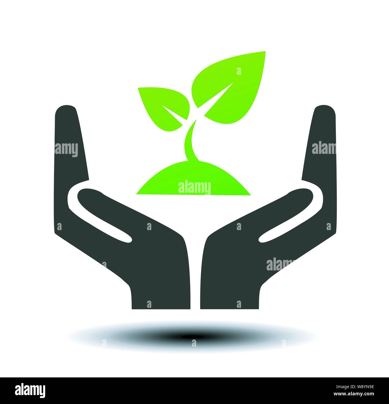 hand sign of environmental protection Stock Vector Image & Art - Alamy