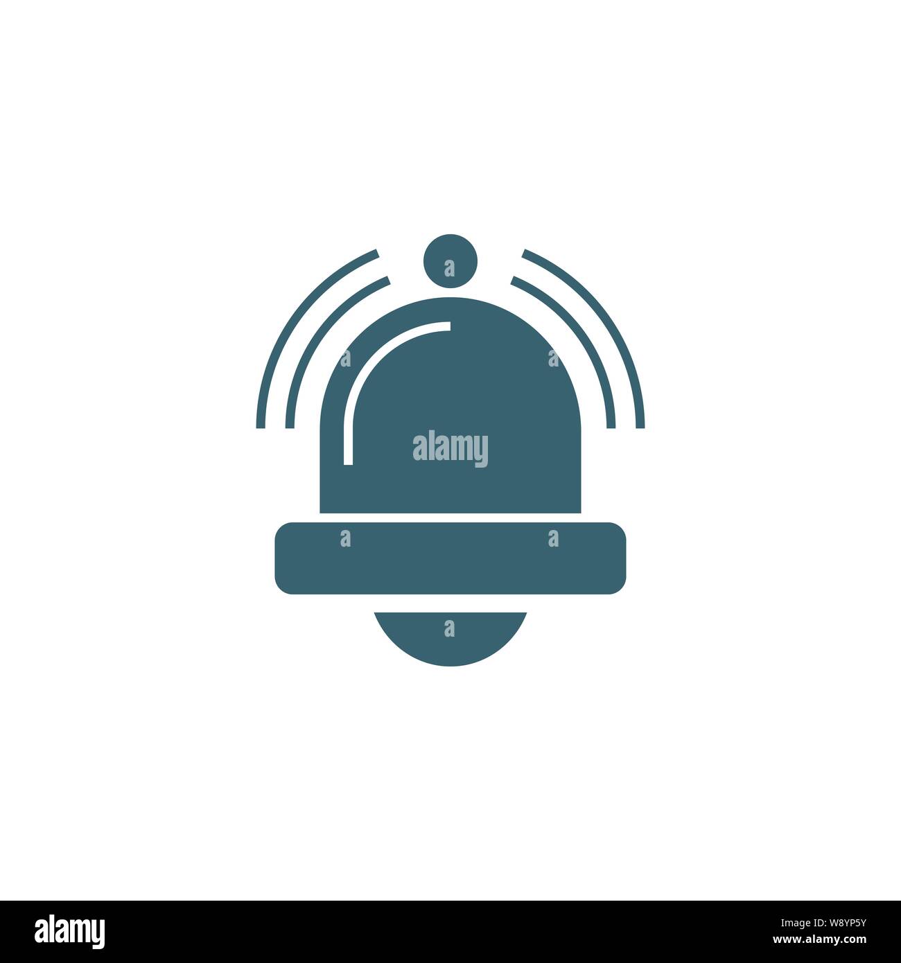 Bell related vector glyph icon. Stock Vector