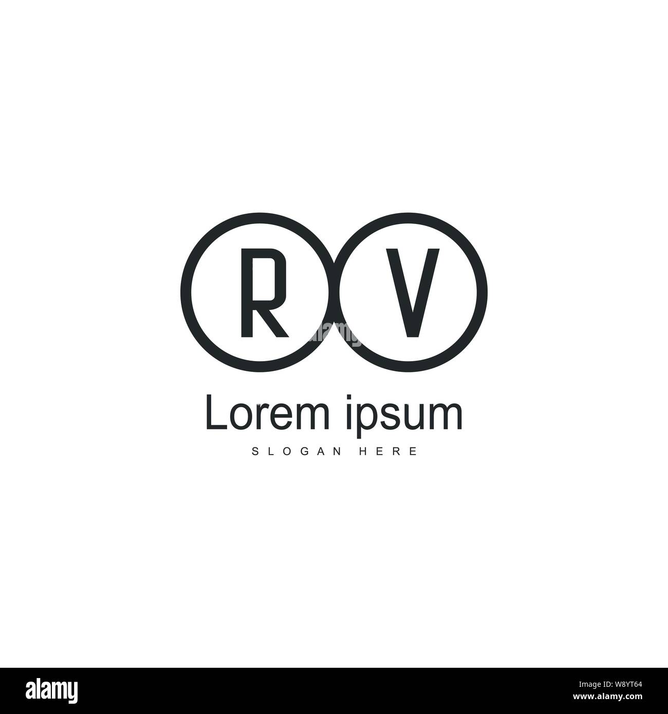 Premium Vector | Vr logo design template vector graphic branding element