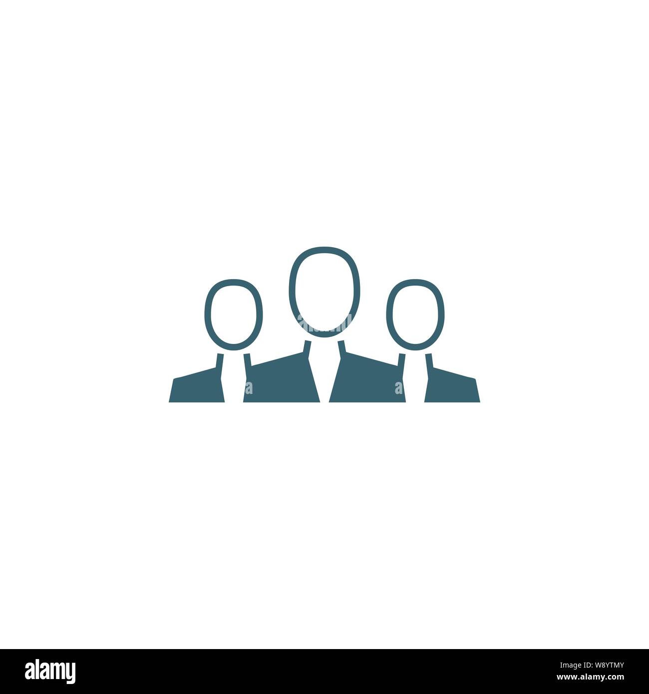 Teamwork related vector glyph icon Stock Vector Image & Art - Alamy