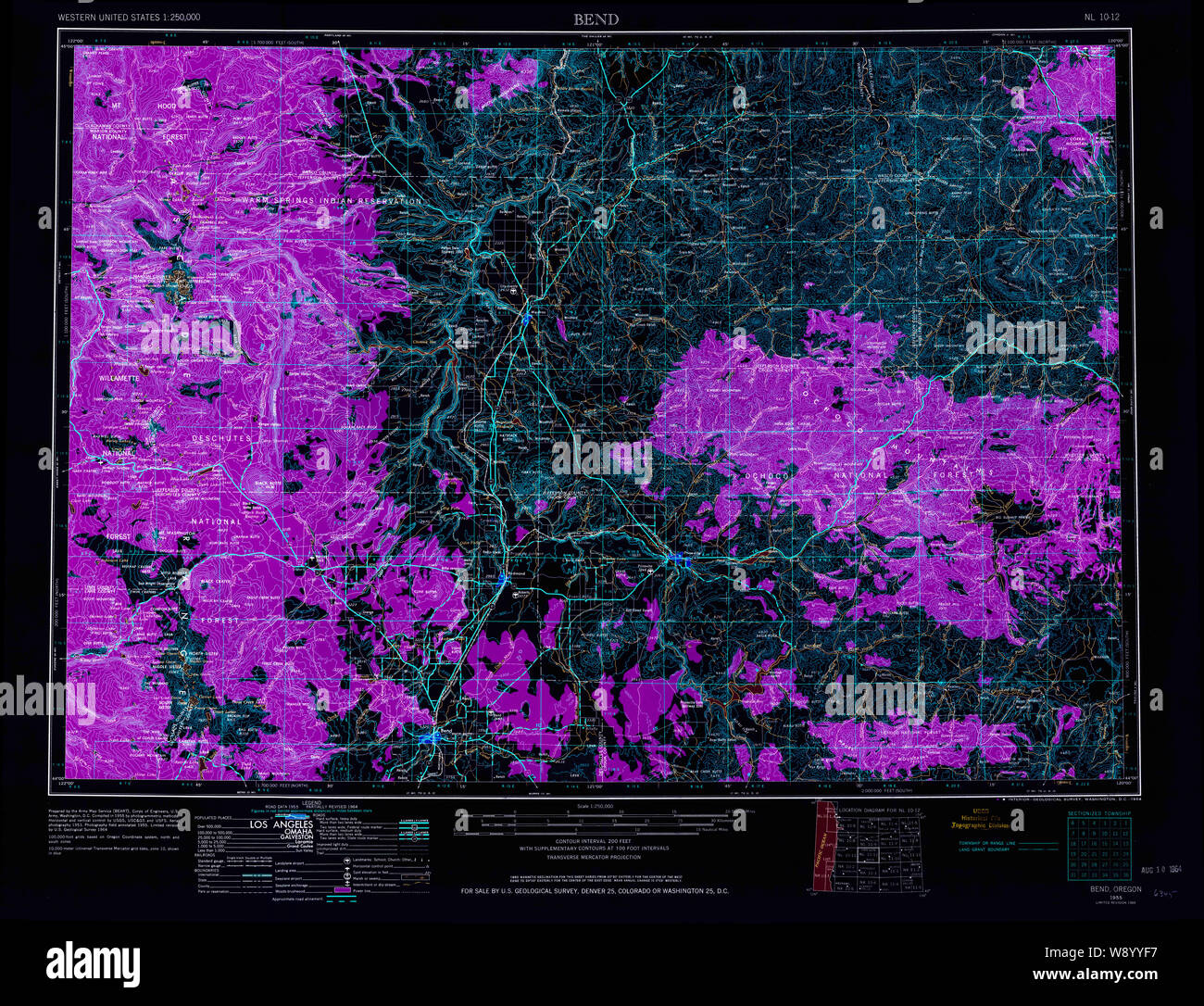 Map of bend oregon hires stock photography and images Alamy