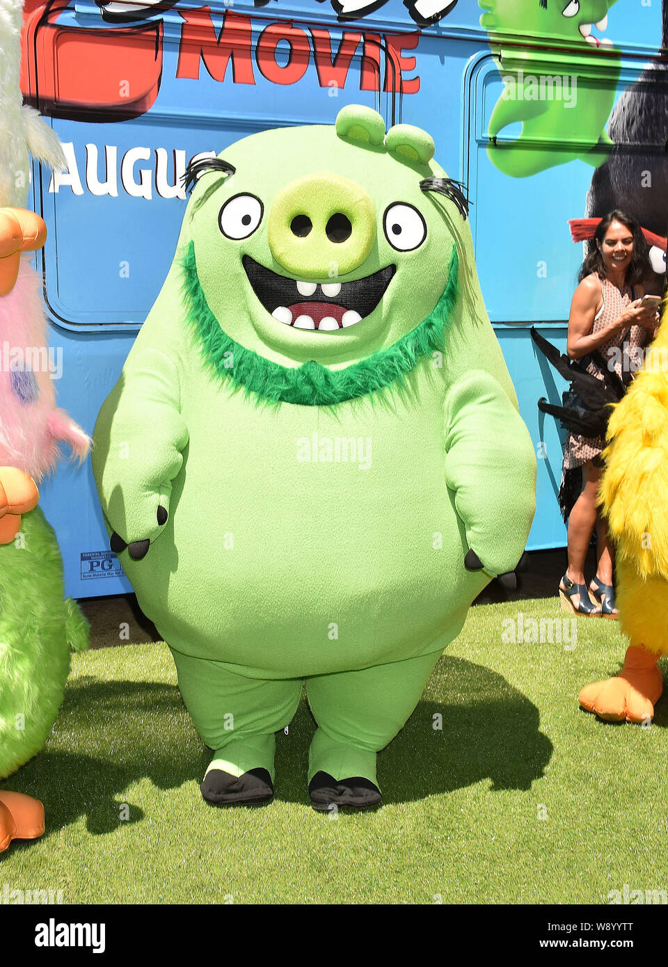 LOS ANGELES, CA - AUGUST 10: Angry Birds characters attends the