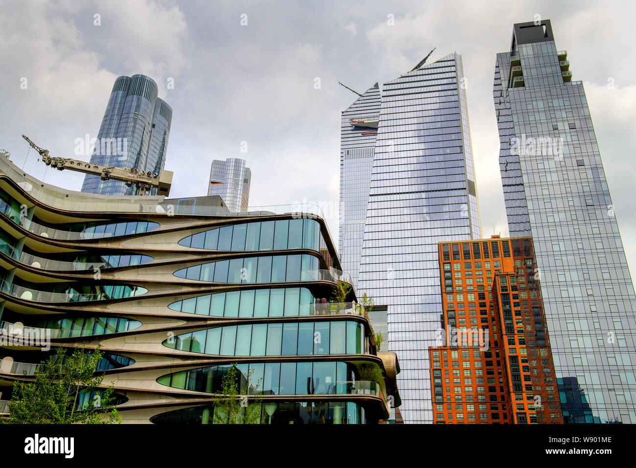 View from, The High Line Park in Manhattan (Hudson Yards). The High