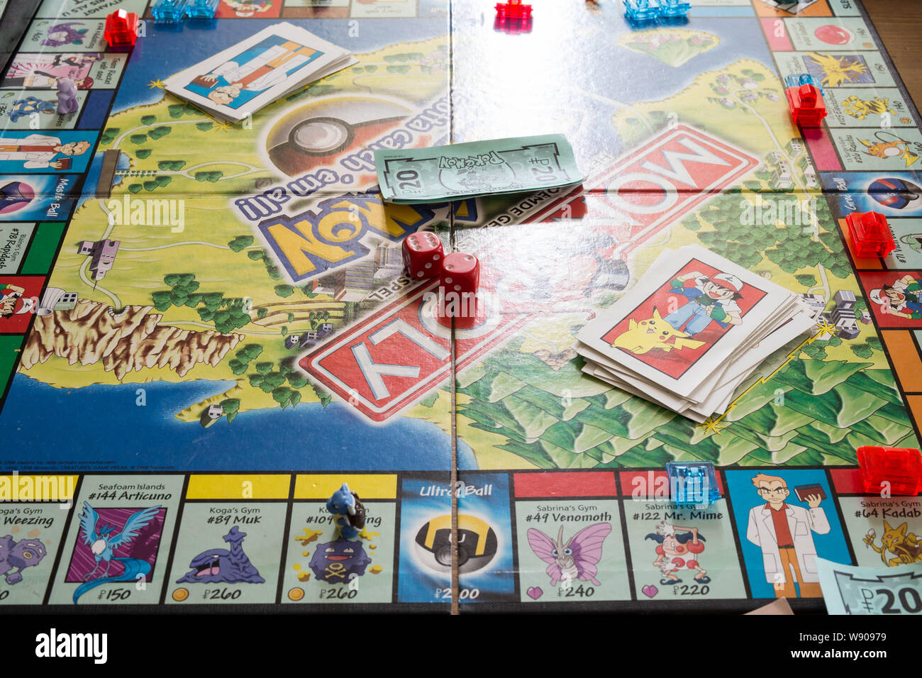Monopoly Pokemon, 12 August The Netherlands board game Stock Photo