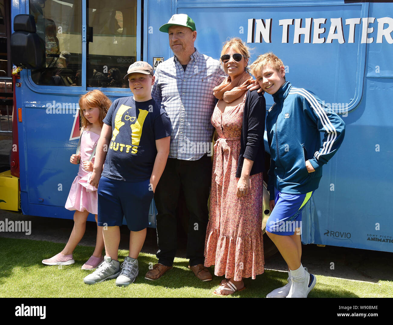 LOS ANGELES, CA AUGUST 10 Matt Walsh (C) and family attend the