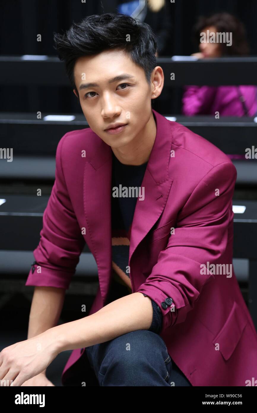 Chinese singer Wei Chen poses at Paul Smith Fashion Show during the 2015  Spring/Summer Paris Mens Fashion Week in Paris, France, 29 June 2014 Stock  Photo - Alamy