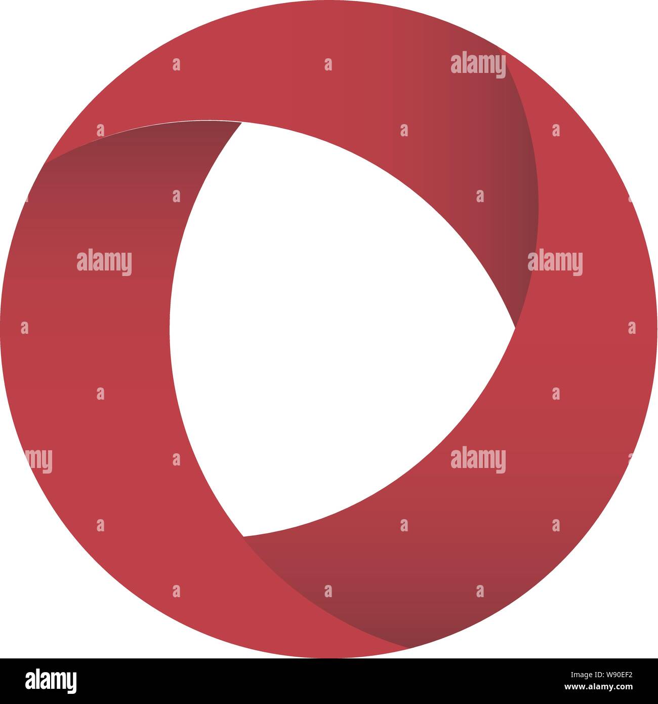 Vector Circle Logo Design Template . Infinite Loop Shape Cycle Creative Symbols . - Vector illustration Stock Vector