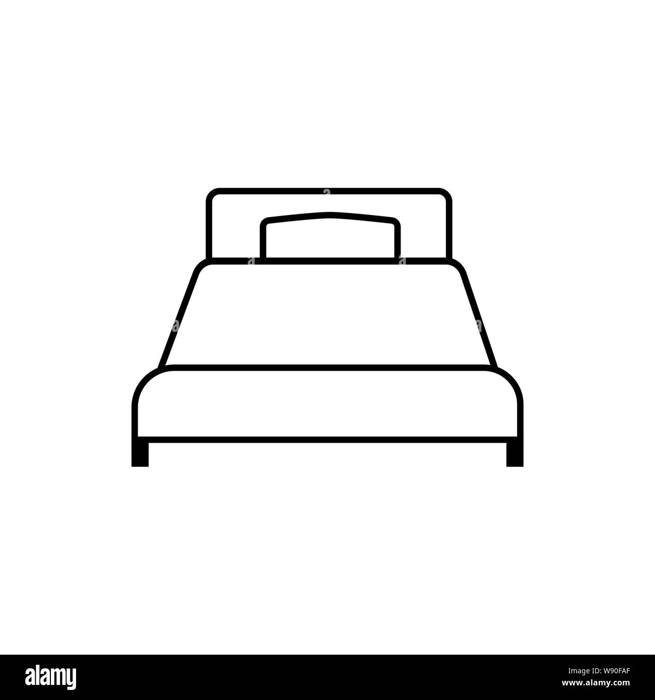 Single bad. Linear icon vector illustration Stock Vector