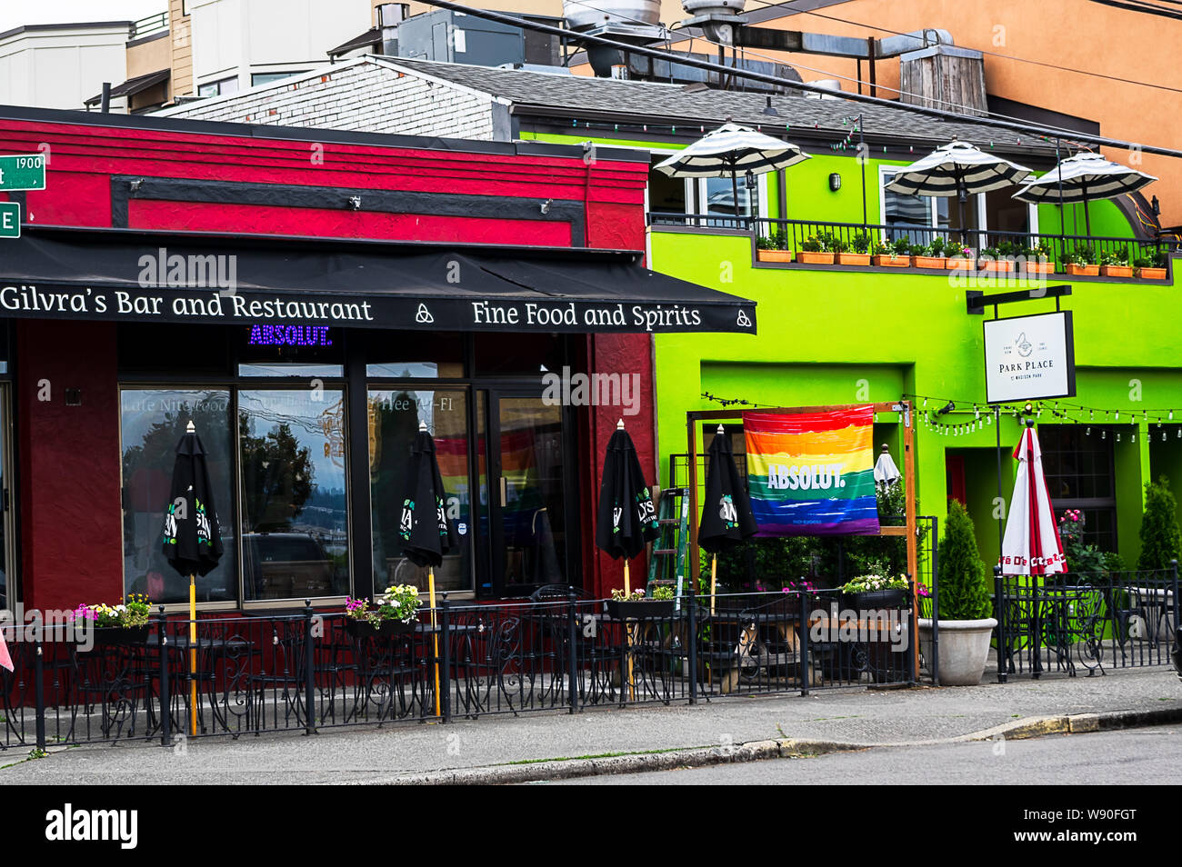 Downtown Madison Park, Madison Park, Seattle Stock Photo Alamy