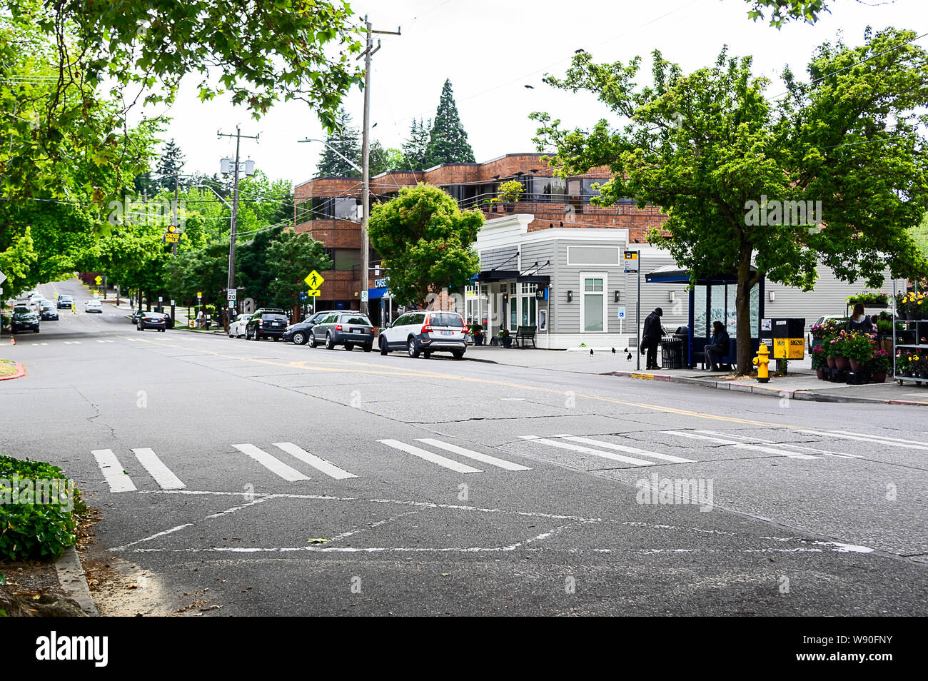Downtown Madison Park, Madison Park, Seattle Stock Photo