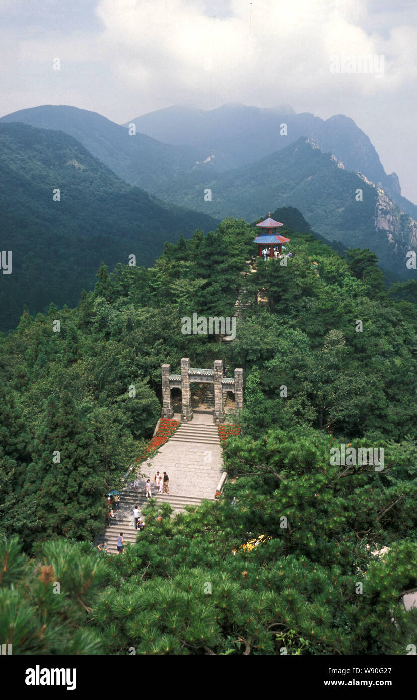 Landscape of Han Po Kou in Lushan Mountain or Mount Lu in Lushan National Park in Jiujiang city, east Chinas Jiangxi province. Stock Photo