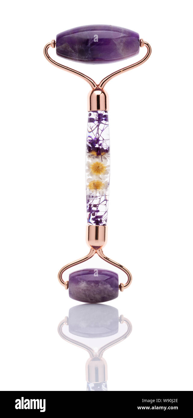 Marble stone face roller Stock Photo Alamy