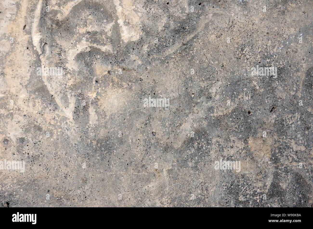 Old gray concrete wall as background Stock Photo